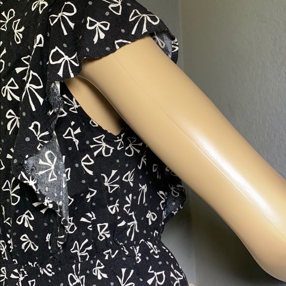 Lush M Bow Black Dress. - Picture 8 of 12